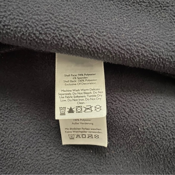 Eddie Bauer LARGE Windfoil Elite women's Trench coat Navy Blue Fleece Thermal - Picture 7 of 10